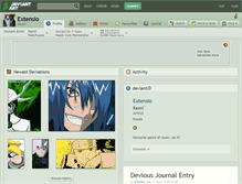 Tablet Screenshot of extensio.deviantart.com