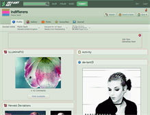 Tablet Screenshot of indifferens.deviantart.com