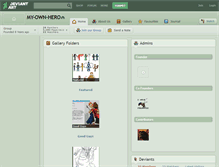Tablet Screenshot of my-own-hero.deviantart.com