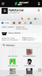 Mobile Screenshot of faithful-cat.deviantart.com