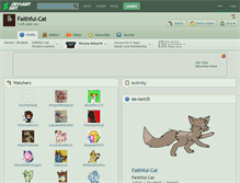 Tablet Screenshot of faithful-cat.deviantart.com