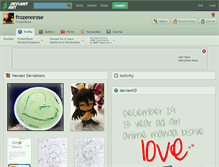 Tablet Screenshot of frozennrose.deviantart.com