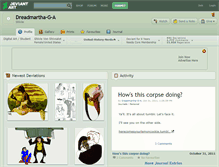 Tablet Screenshot of dreadmartha-g-a.deviantart.com