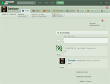 Tablet Screenshot of darklaser.deviantart.com