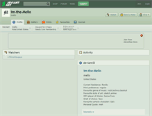 Tablet Screenshot of im-the-mello.deviantart.com
