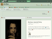 Tablet Screenshot of devilkue.deviantart.com