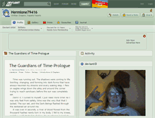Tablet Screenshot of hermione79416.deviantart.com