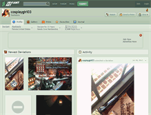 Tablet Screenshot of cosplaygirl03.deviantart.com