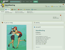 Tablet Screenshot of patentpend1ng.deviantart.com