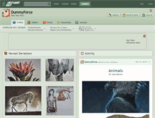 Tablet Screenshot of dummyforce.deviantart.com