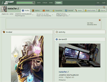 Tablet Screenshot of earache-j.deviantart.com
