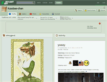 Tablet Screenshot of kusobae-chan.deviantart.com
