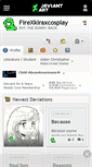 Mobile Screenshot of firexkiraxcosplay.deviantart.com
