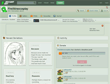 Tablet Screenshot of firexkiraxcosplay.deviantart.com