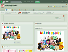 Tablet Screenshot of beanie-baby-fans.deviantart.com