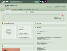 Tablet Screenshot of lovely-vampiress.deviantart.com