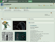 Tablet Screenshot of cruxismurloc.deviantart.com