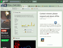 Tablet Screenshot of kiryu-x-yusei-club.deviantart.com