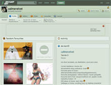 Tablet Screenshot of callmevelvet.deviantart.com