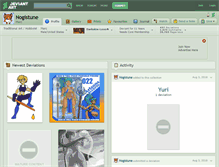 Tablet Screenshot of nogistune.deviantart.com
