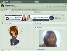 Tablet Screenshot of briannachan12.deviantart.com