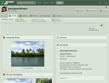 Tablet Screenshot of pentupsentiment.deviantart.com