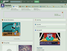 Tablet Screenshot of haystack.deviantart.com