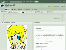 Tablet Screenshot of julieanimegirl.deviantart.com