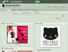 Tablet Screenshot of lechatnoirhandmade.deviantart.com