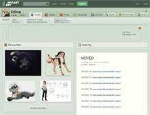 Tablet Screenshot of cr0wa.deviantart.com