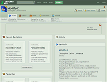 Tablet Screenshot of kid4life-x.deviantart.com