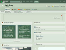 Tablet Screenshot of black-draco.deviantart.com