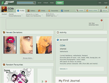 Tablet Screenshot of cchh.deviantart.com