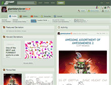 Tablet Screenshot of giantstorylover.deviantart.com