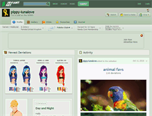 Tablet Screenshot of pippy-lunalove.deviantart.com