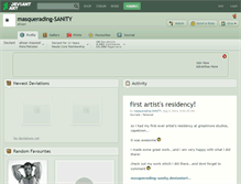 Tablet Screenshot of masquerading-sanity.deviantart.com