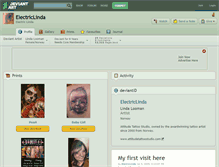 Tablet Screenshot of electriclinda.deviantart.com