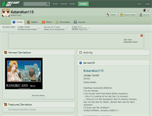 Tablet Screenshot of kotarokun115.deviantart.com