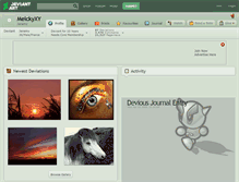 Tablet Screenshot of melckyxy.deviantart.com
