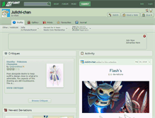 Tablet Screenshot of julichi-chan.deviantart.com