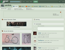 Tablet Screenshot of leevitron.deviantart.com