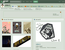 Tablet Screenshot of julien-c.deviantart.com