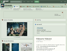Tablet Screenshot of chicamala.deviantart.com