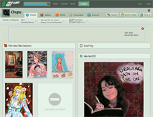 Tablet Screenshot of chupu.deviantart.com