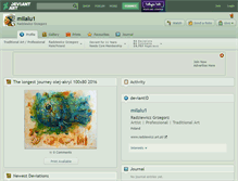 Tablet Screenshot of milalu1.deviantart.com