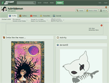 Tablet Screenshot of hybriddemon.deviantart.com