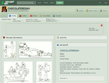 Tablet Screenshot of chocolatereign1.deviantart.com