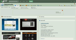 Desktop Screenshot of makememysite.deviantart.com