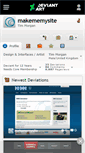 Mobile Screenshot of makememysite.deviantart.com