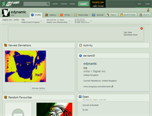 Tablet Screenshot of edynamic.deviantart.com